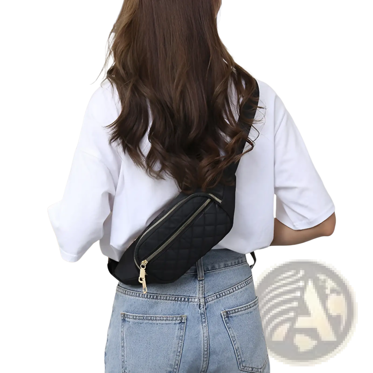 Quilted Crossbody Fanny Pack for Women and Sports