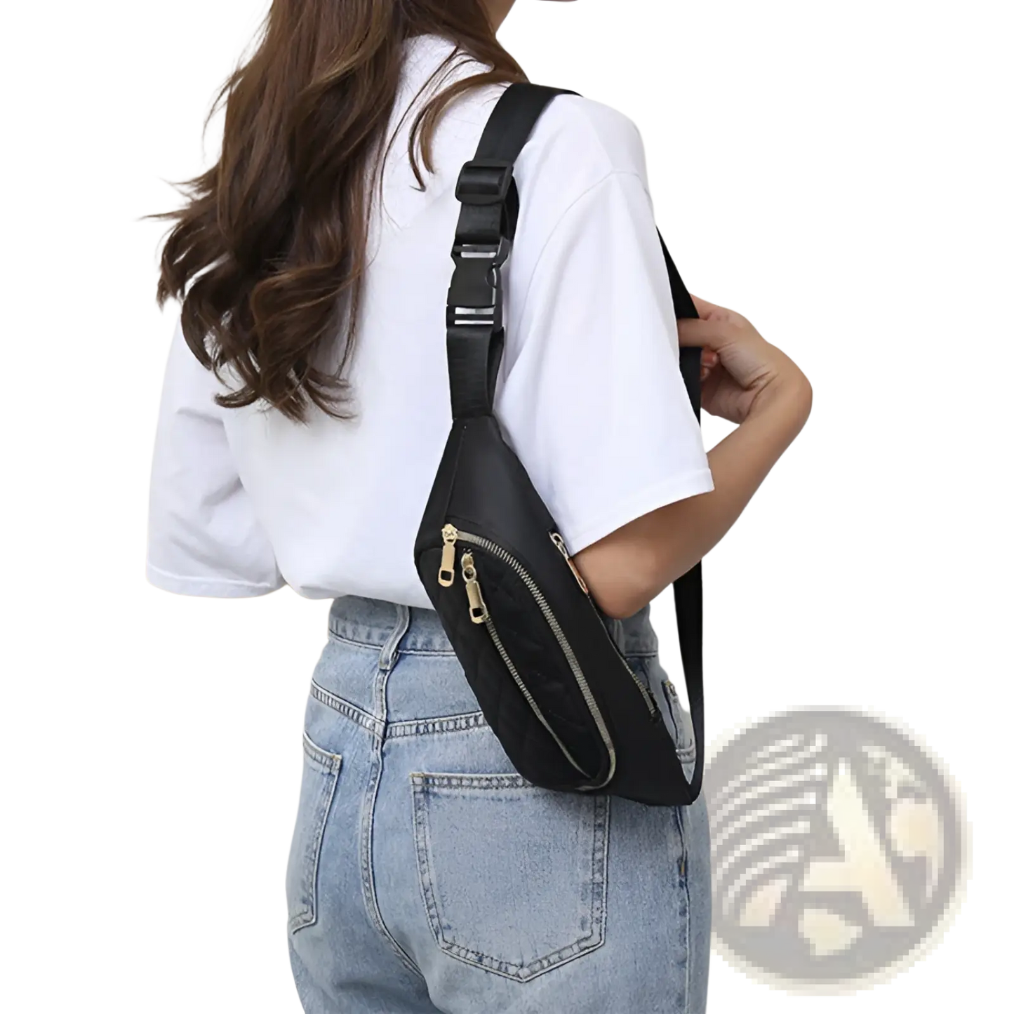 Quilted Crossbody Fanny Pack for Women and Sports