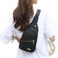 Quilted Crossbody Slanted Chest Bag for Women