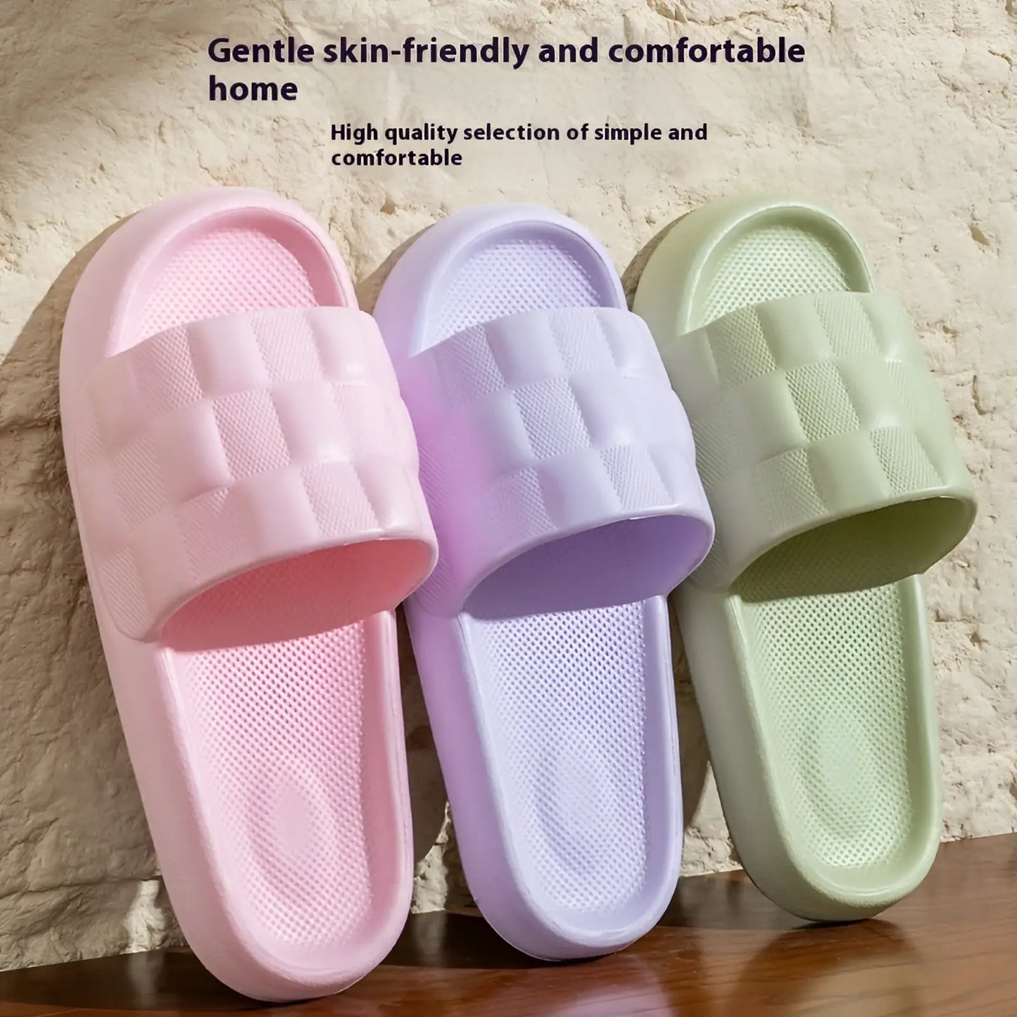 Quilted Eva Soft Sole Breathable Slide Sandals