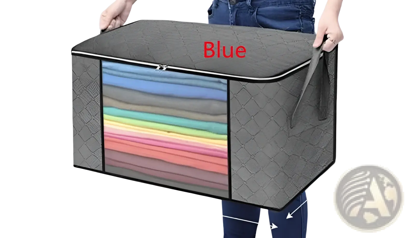 Quilted Fabric Clothes Storage Bags 3 Pack Set