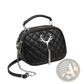 Quilted Handbag with Silver Hardware Chain Strap