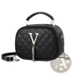 Quilted Handbag with Silver Hardware Chain Strap
