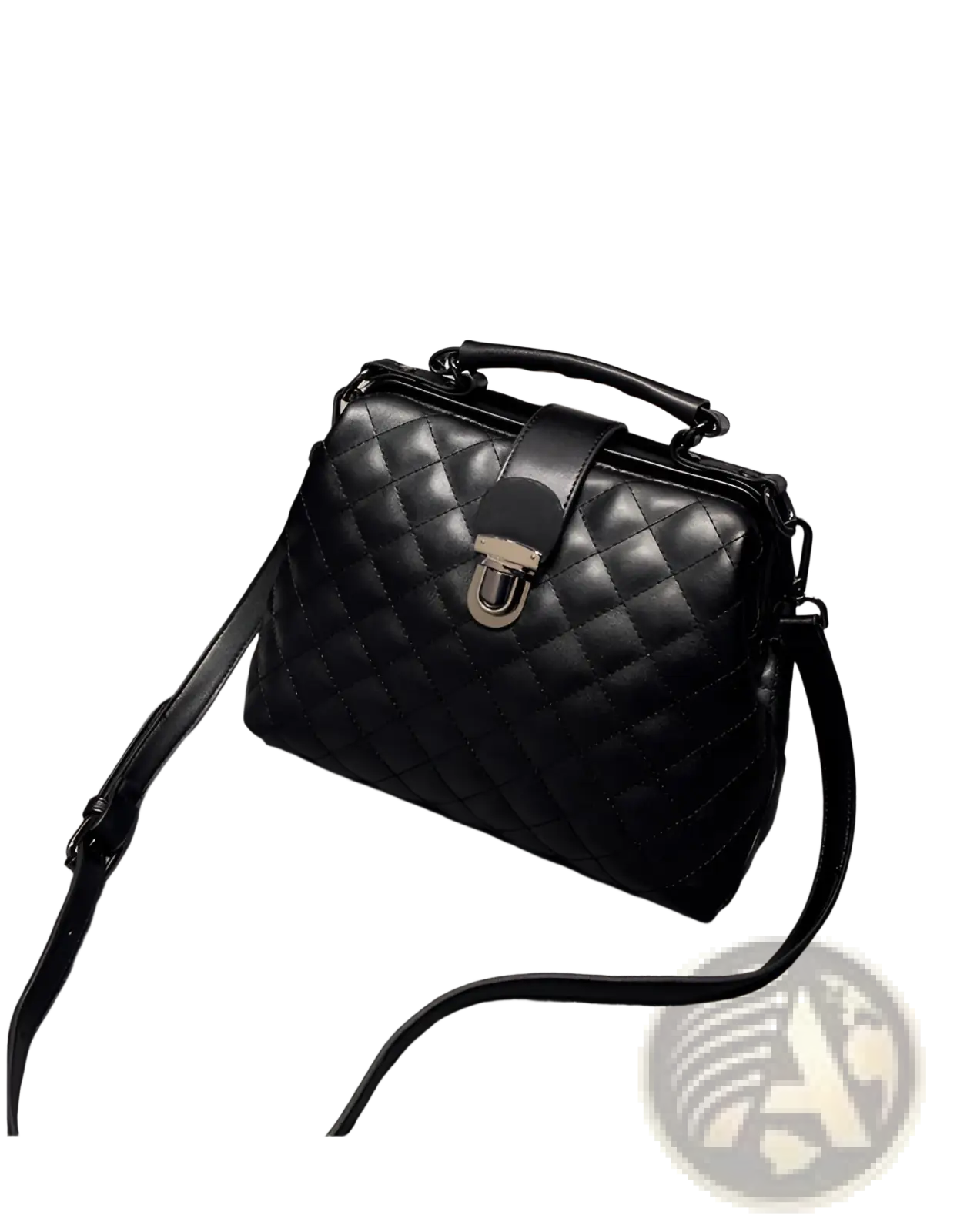 Quilted Leather Retro Doctor Shoulder Bag