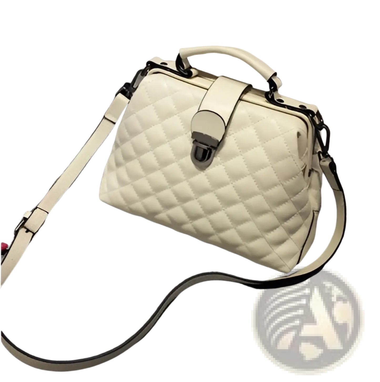 Quilted Leather Retro Doctor Shoulder Bag