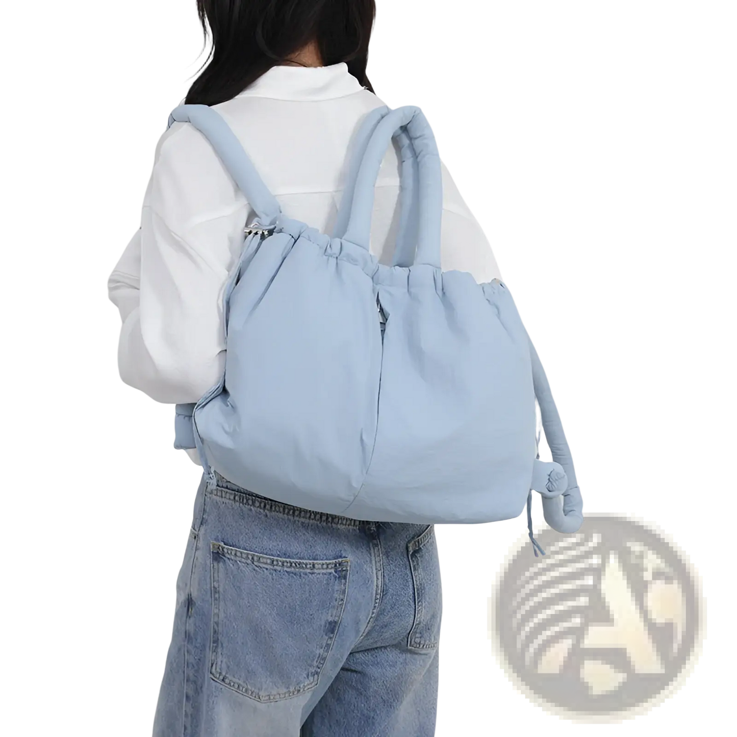 Quilted Puffer Tote Bag Lightweight Nylon Shoulder Bag