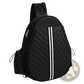 Quilted Waterproof Pickleball Sling Bag with Wet Pocket