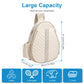 Quilted Waterproof Pickleball Sling Bag with Wet Pocket