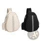 Quilted Waterproof Pickleball Sling Bag with Wet Pocket