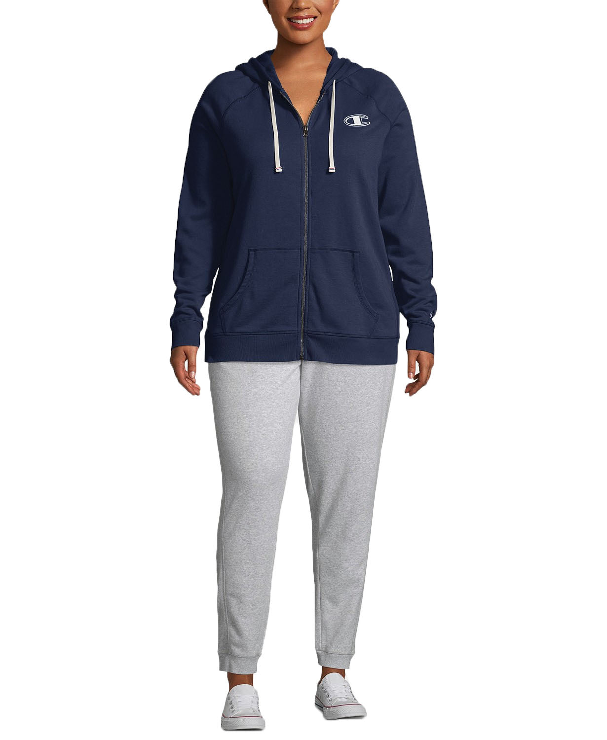 Champion Women's Plus Size Heritage Zip Hoodie Navy Size 2 Extra Large