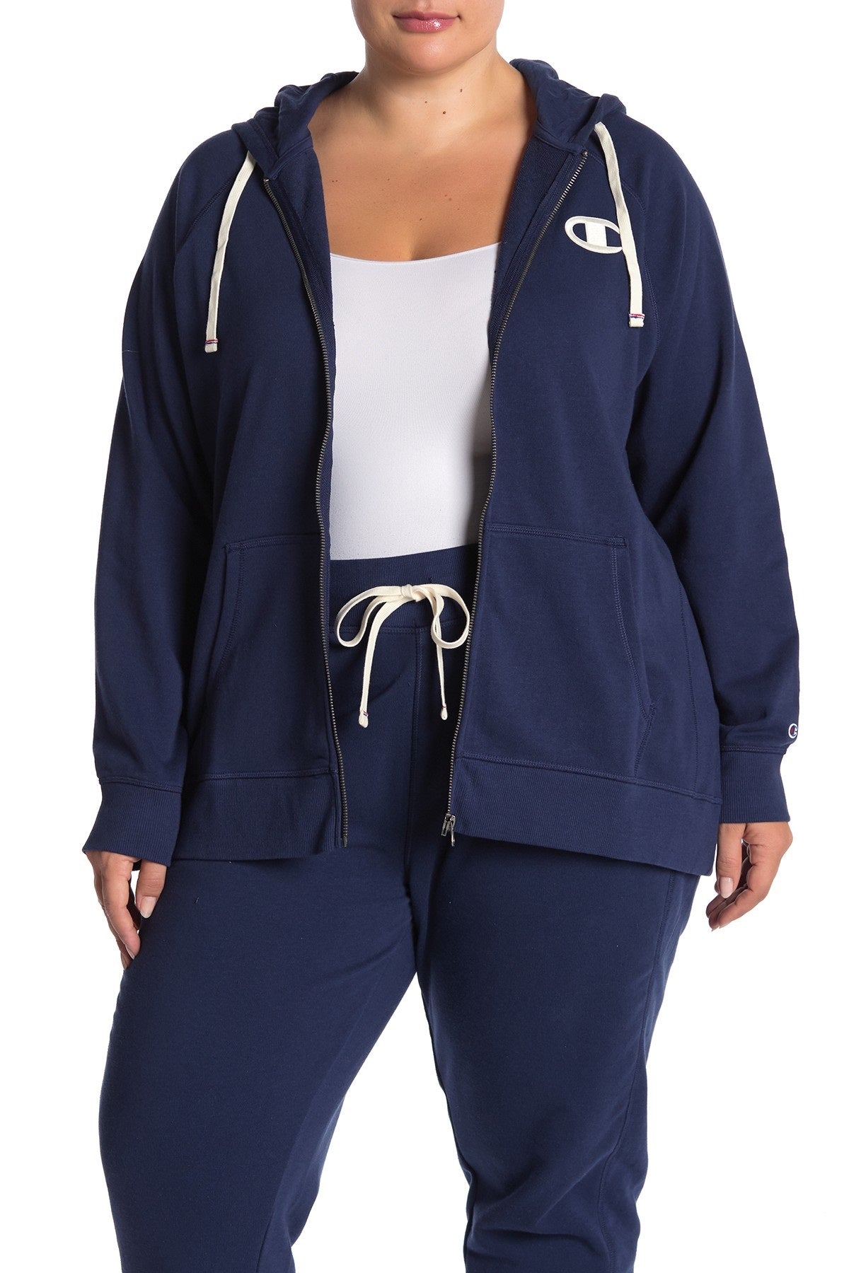 Champion Women's Plus Size Heritage Zip Hoodie Navy Size 2 Extra Large