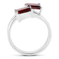 2.40 Carat Genuine  Garnet .925 Sterling Silver Ring
