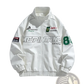 Racing Pu Leather Bomber Jacket Korean Style