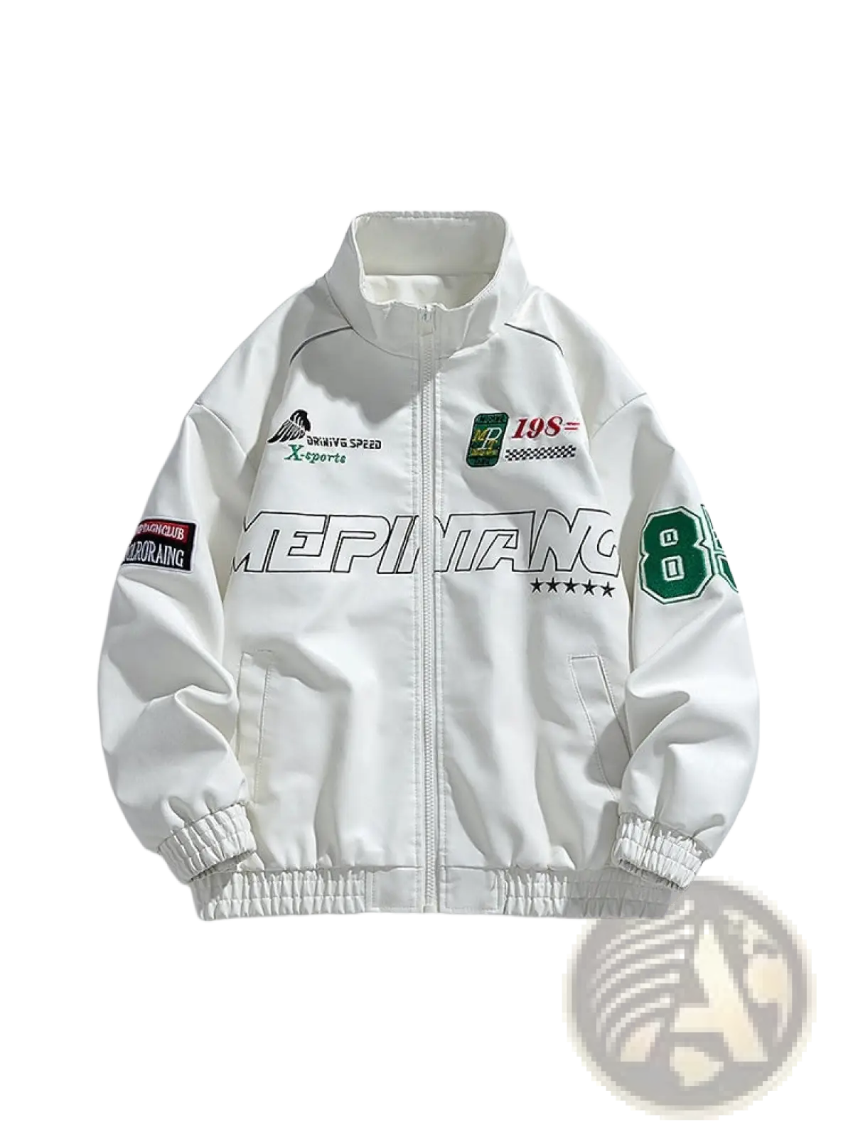 Racing Pu Leather Bomber Jacket Korean Style