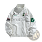Racing Pu Leather Bomber Jacket Korean Style