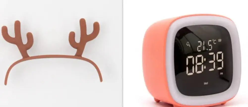 Kids Animal Digital Alarm Clock with Night Light and Temp