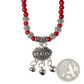 Red Agate Good Luck Bracelet with Engraved Protect Charm