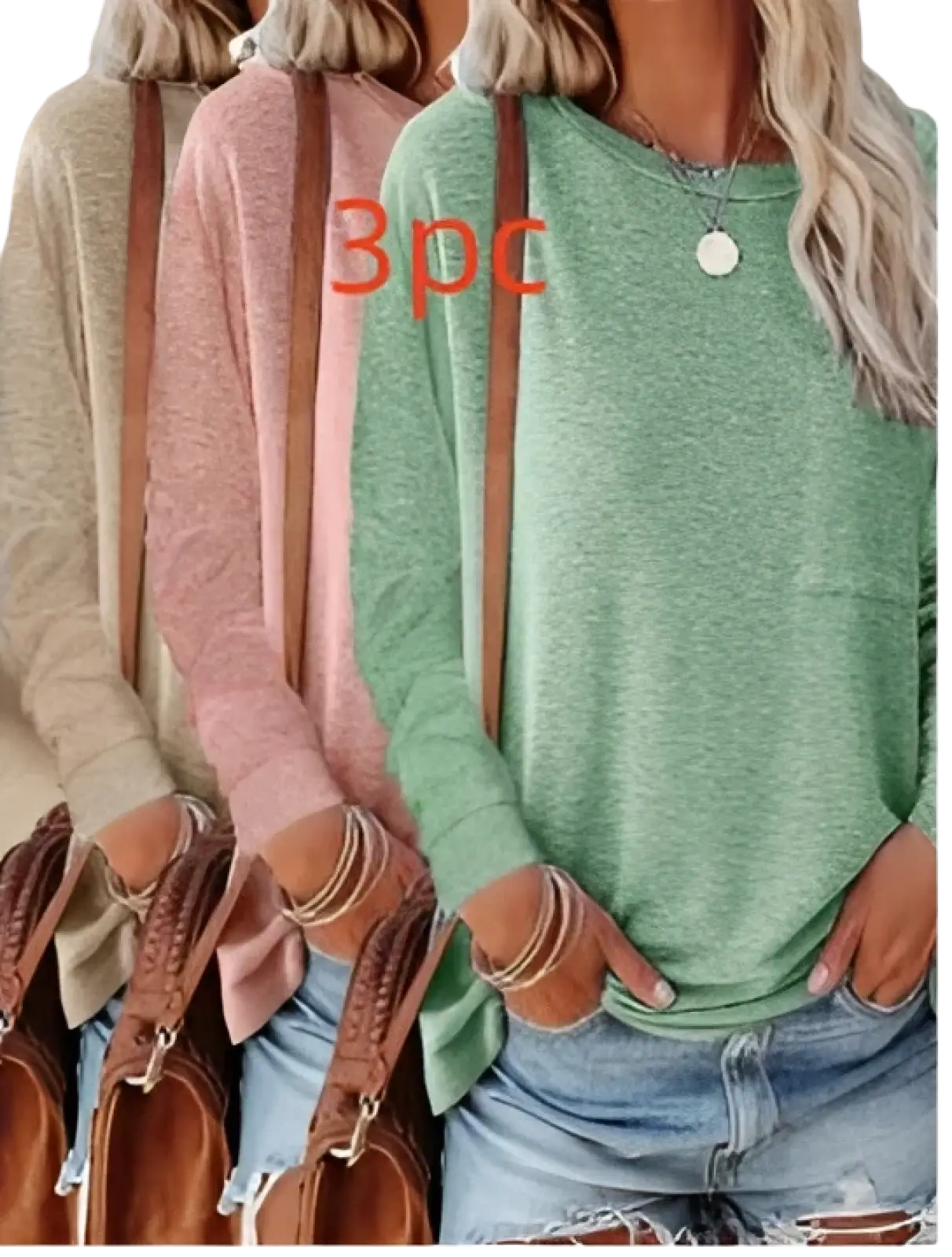 Relaxed Pocket Knit Long Sleeve T-shirt