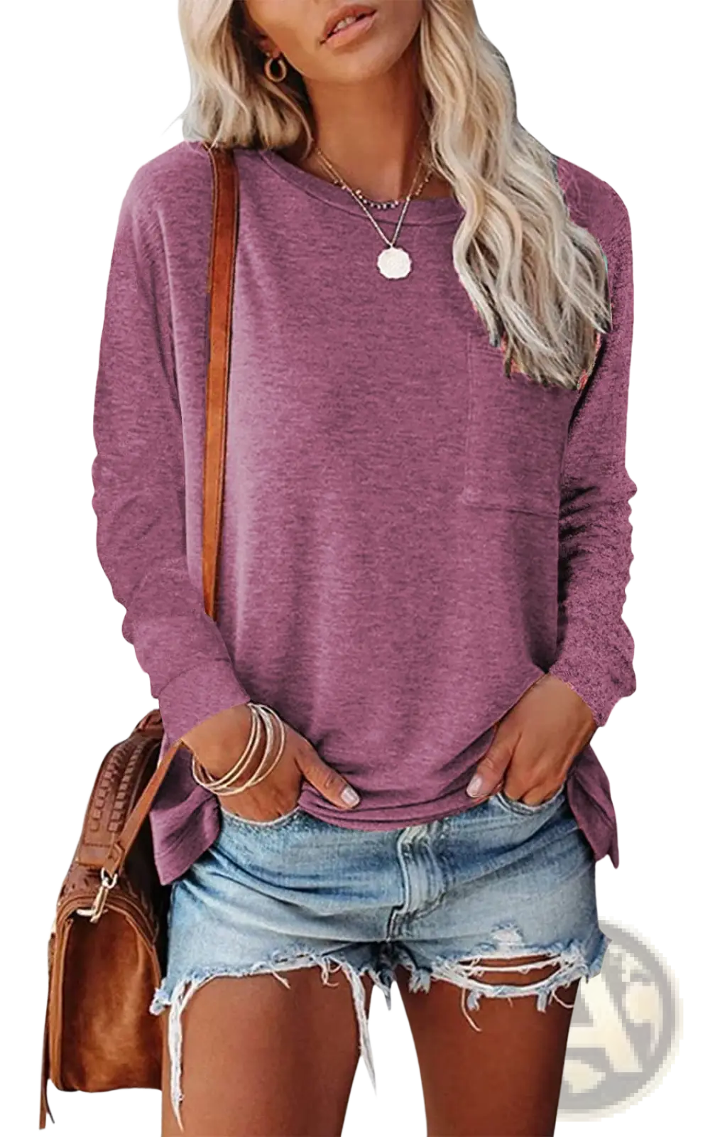 Relaxed Pocket Knit Long Sleeve T-shirt