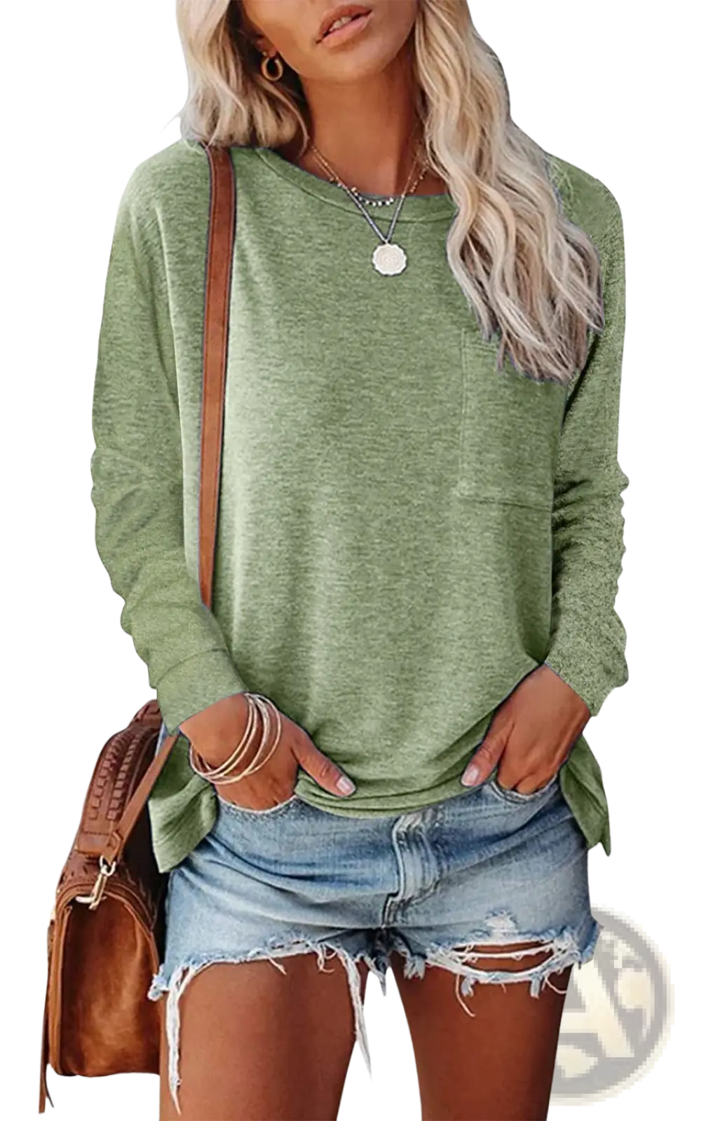 Relaxed Pocket Knit Long Sleeve T-shirt