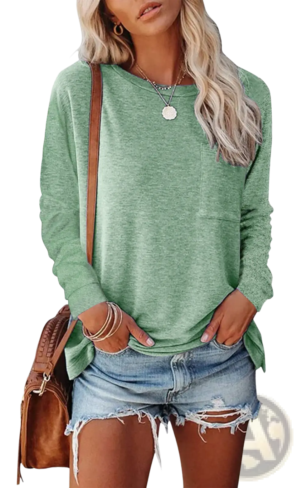 Relaxed Pocket Knit Long Sleeve T-shirt
