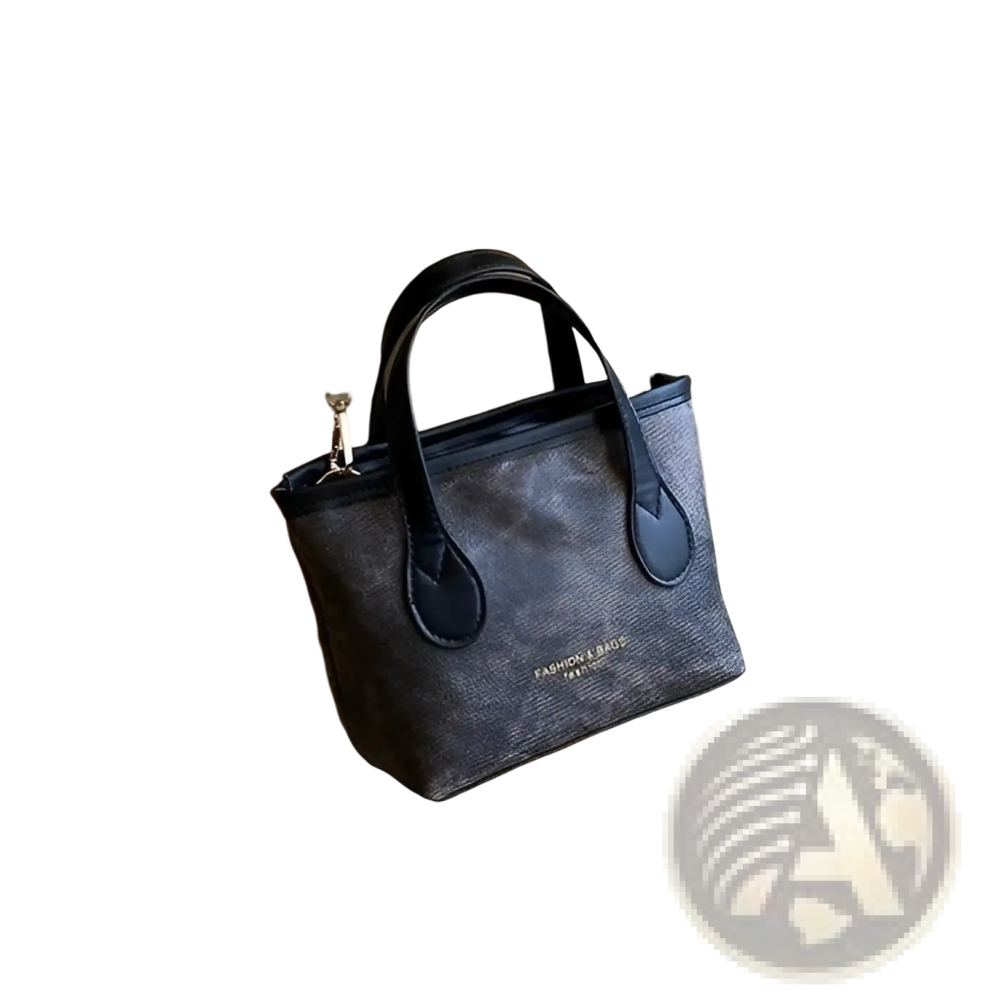 Retro Bucket Bag Textured Canvas Shoulder Handbag