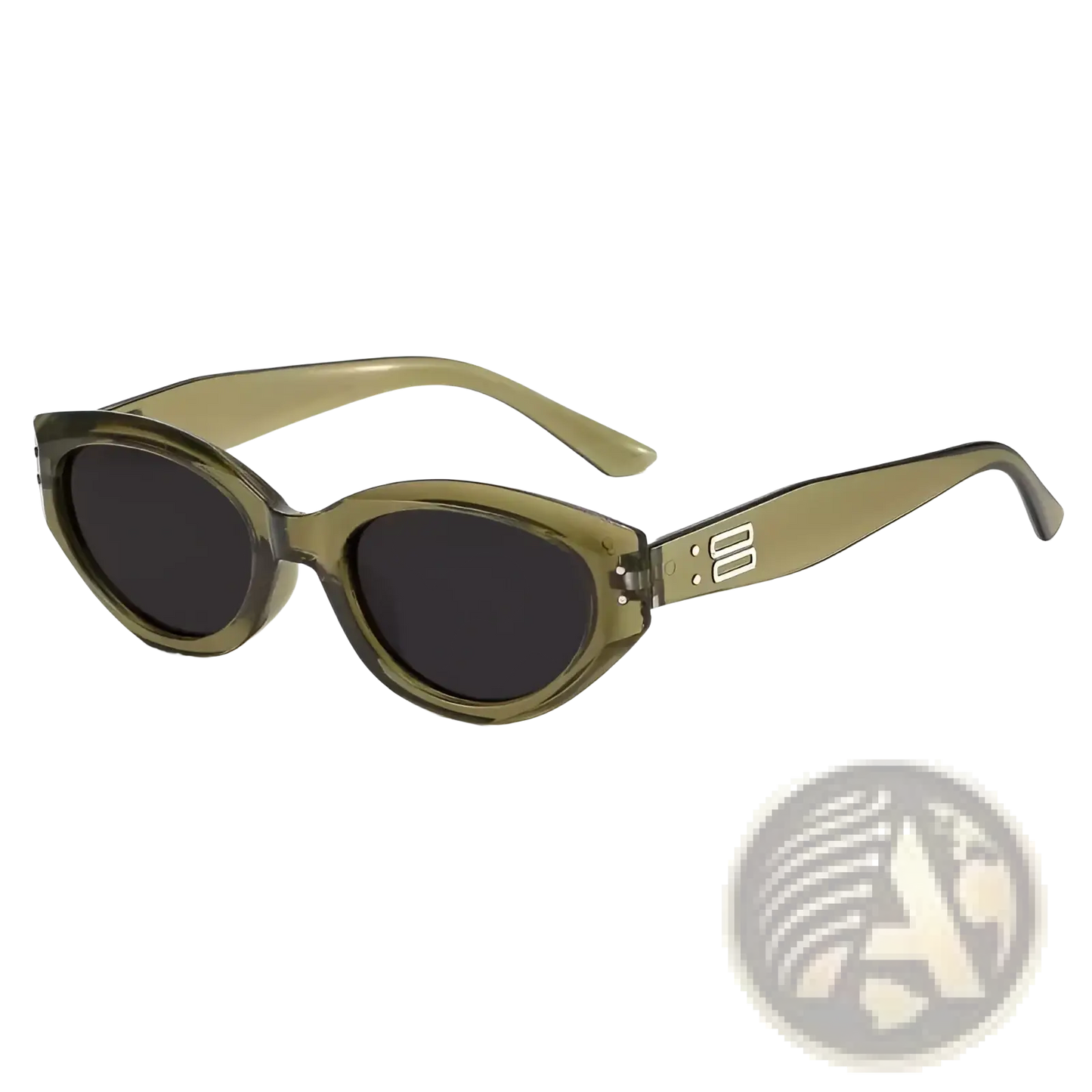 Retro Cat Eye Uv400 Sunglasses with Glossy Modern Frames