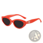 Retro Cat Eye Uv400 Sunglasses with Glossy Modern Frames