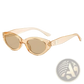 Retro Cat Eye Uv400 Sunglasses with Glossy Modern Frames