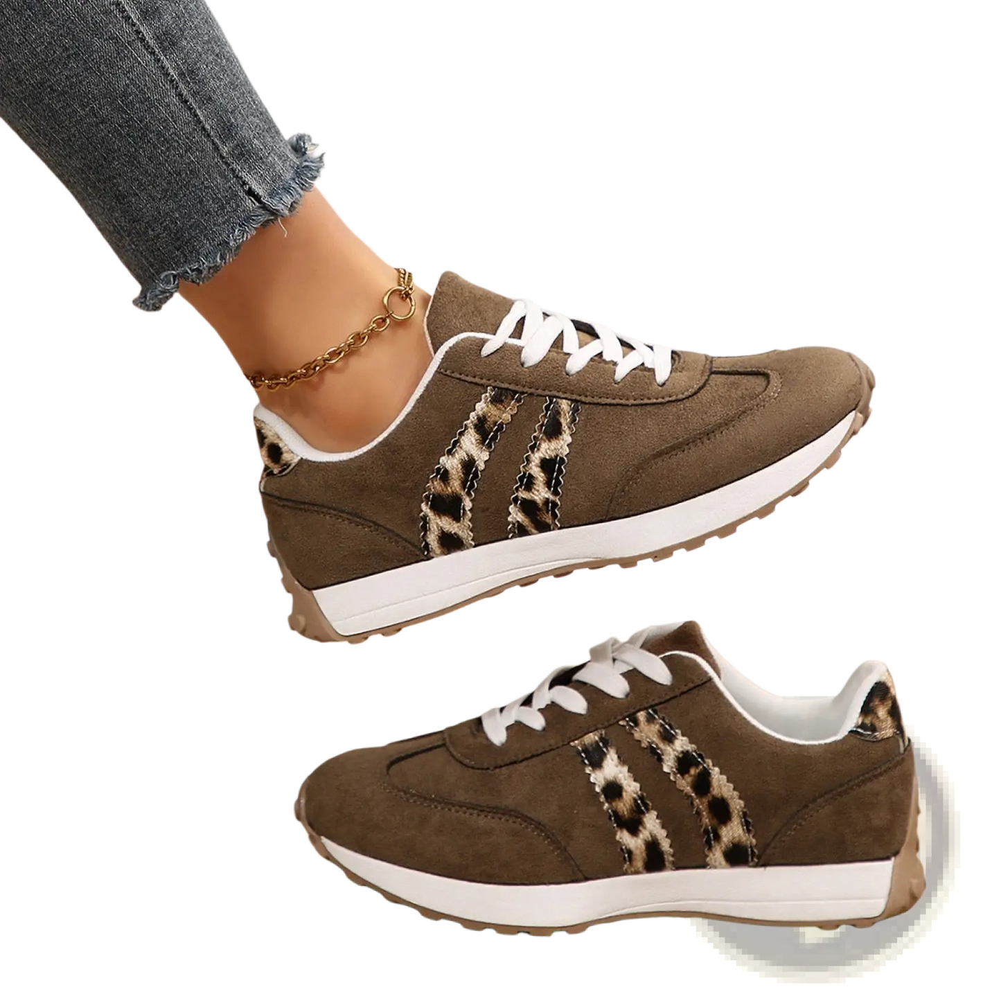 Retro Chunky Sneakers Breathable Suede Low Top Shoes