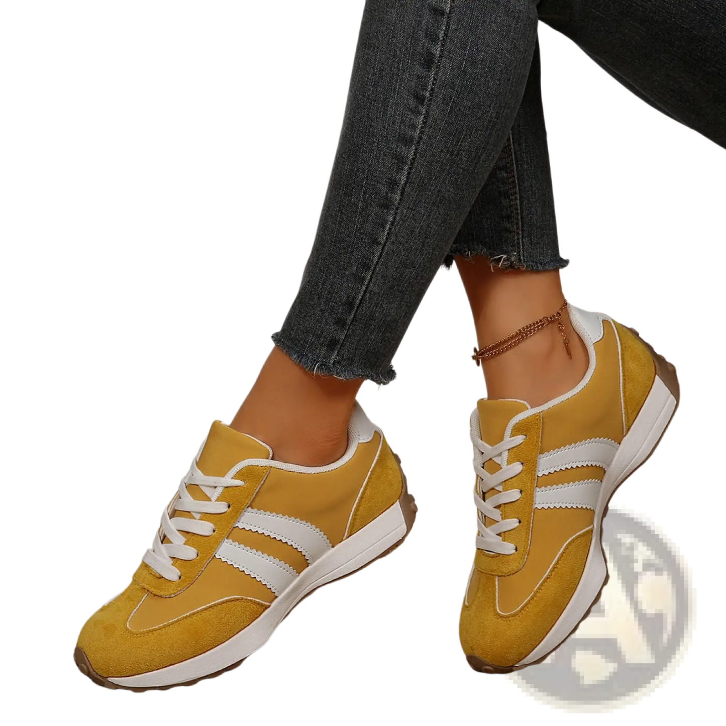Retro Chunky Sneakers Breathable Suede Low Top Shoes