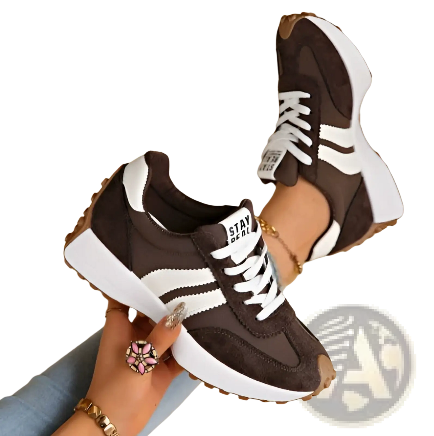 Retro Chunky Sneakers Breathable Suede Low Top Shoes