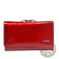 Retro Crocodile Pattern Leather Trifold Wallet with Clasp