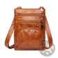 Retro Crocodile Textured Soft Leather Crossbody Bag