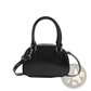 Retro Glossy Pu Leather Small Square Handbag 20cm