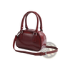 Retro Glossy Pu Leather Small Square Handbag 20cm