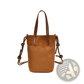 Retro Leopard Print Suede Mini Bucket Crossbody Bag