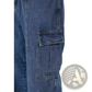 Retro Loose Fit Wide Leg Denim Cargo Pants