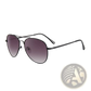 Retro Metal Aviator Sunglasses with Uv400 Gradient Lenses