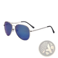 Retro Metal Aviator Sunglasses with Uv400 Gradient Lenses