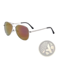 Retro Metal Aviator Sunglasses with Uv400 Gradient Lenses