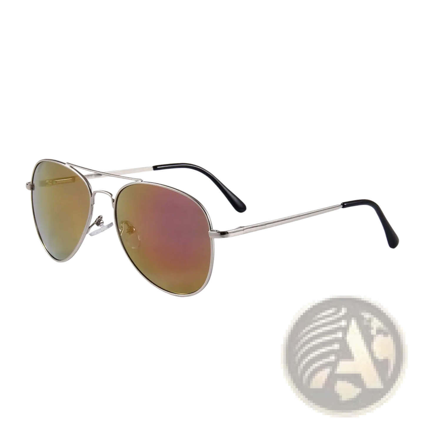 Retro Metal Aviator Sunglasses with Uv400 Gradient Lenses