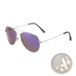 Retro Metal Aviator Sunglasses with Uv400 Gradient Lenses