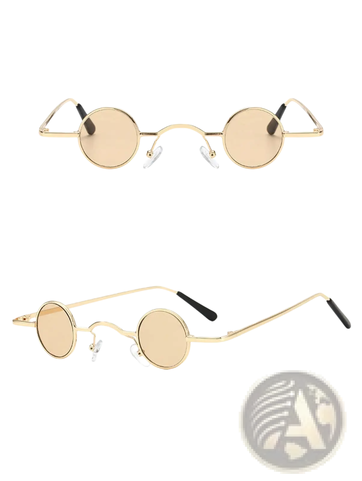 Retro Round Metal Hip Hop Sunglasses