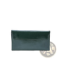 Retro Slim Cowhide Leather Flap Wallet with Contrast Stitching