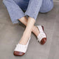 Retro Soft Sole Leather Tassel Loafers