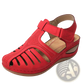 Retro Wedge Sandals Women's Plus Size T-strap Shoes
