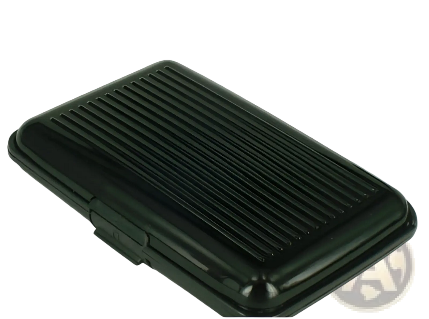 Rfid Blocking Aluminum Alloy Ribbed Card Holder Case