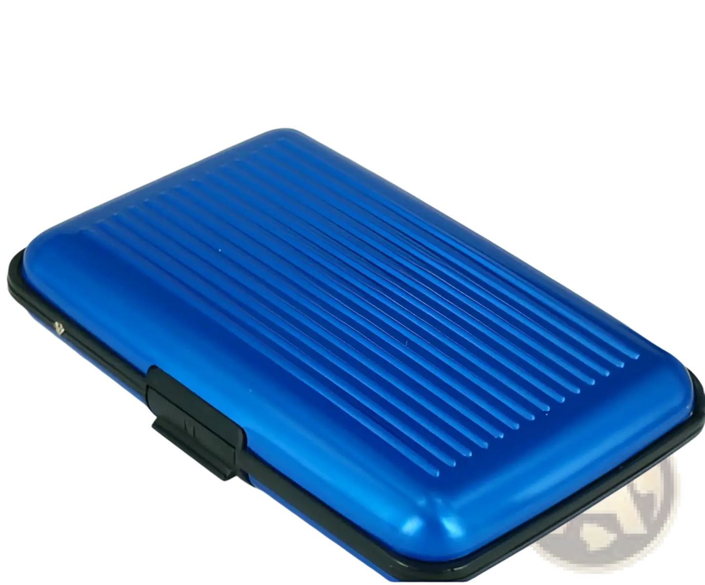Rfid Blocking Aluminum Alloy Ribbed Card Holder Case