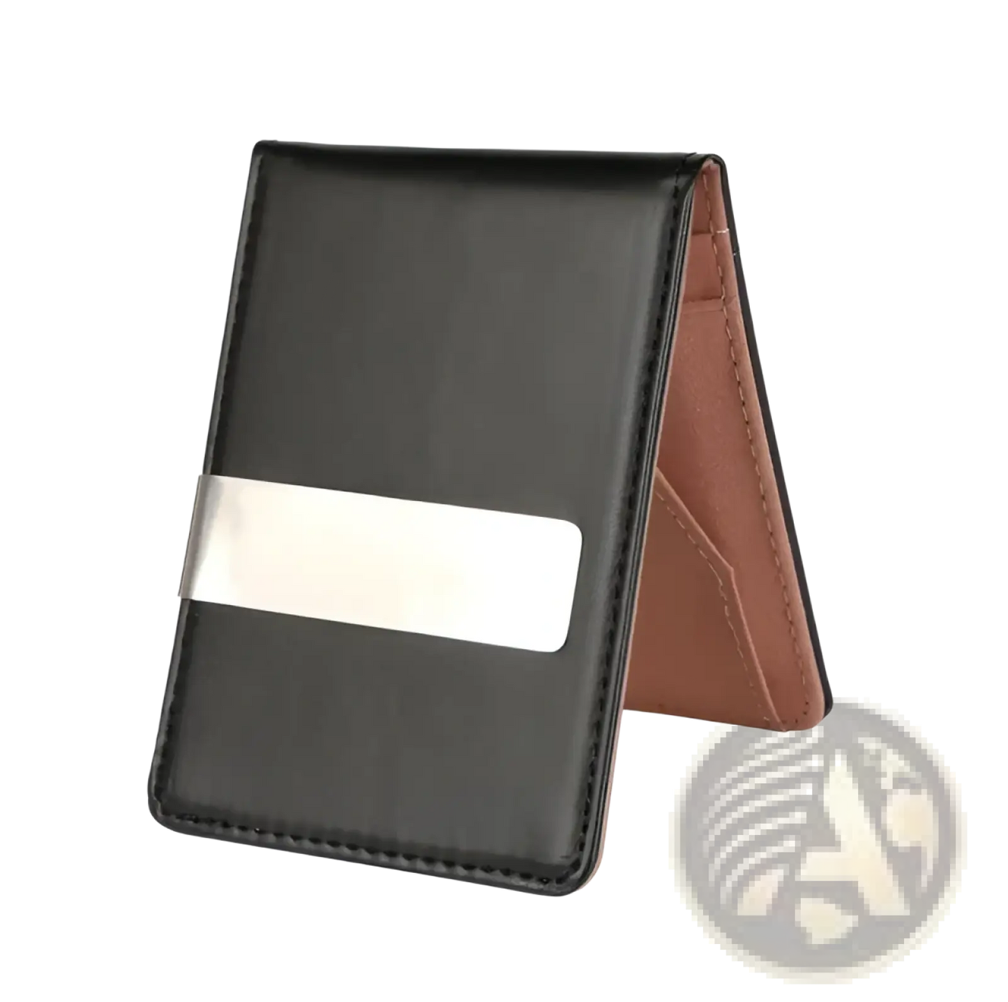 Rfid Blocking Slim Pu Leather Bifold Money Clip Wallet